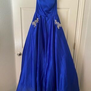 Sherri Hill Royal Blue Formal Prom Dress